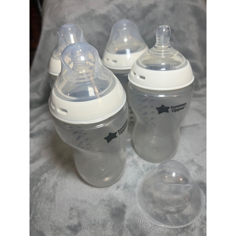 Tommee Tippee Closer to Nature Baby Bottles 11 oz BPA‎ Free Anti-Colic 4 Pack